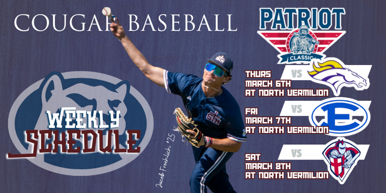 Baseball kicks off the Patriot Classic today against Sam Houston at N. Vermilion.