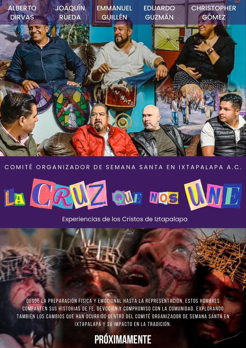 cossiac's tweet image. Semana Santa en Iztapalapa, comparten sus testimonios y reflexiones sobre su participación

No te pierdas esta sección que te llevará detrás de escena de una de las tradiciones más importantes de México.

Estreno Jueves 06 de Marzo a través de nuestro canal de YouTube.

#Cristos