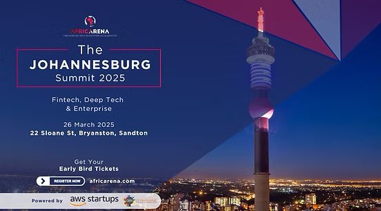 #Opportunity #Africatech #Founders <a href="/AFRICARENA/">AfricArena</a> Johannesburg is for #Deeptech, #SaaS and #Fintech in order to meet #Investors at <a href="/GEN22OnSloane/">22OnSloane</a> on 26 March! #GetFunded! <a href="/AWSstartups/">AWS Startups</a> look forward meet everyone! africarena.com/the-tour-2025