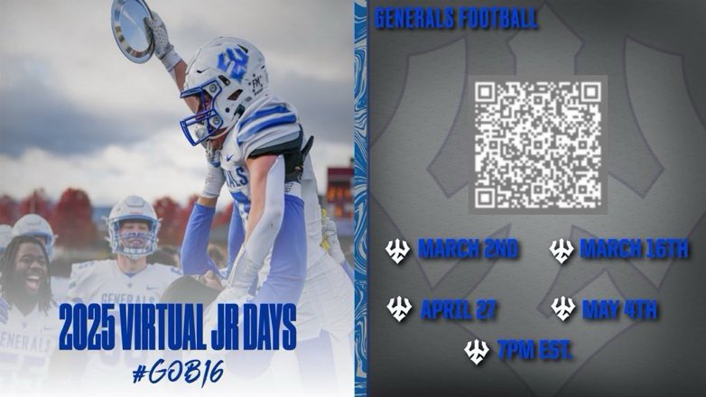 Malcolm Gibson (@coachmgibson) on Twitter photo ‘26s and beyond! Our program here at <a href="/Generals_Fball/">GeneralsFootball</a> has elite academics with a winning tradition! Fill out this questionnaire and attach your transcripts and highlights! questionnaires.armssoftware.com/102524f8b7ed We are setting our boards up now and getting ready for in person visits! #GWD #GOB16 ‘26s and beyond! Our program here at <a href="/Generals_Fball/">GeneralsFootball</a> has elite academics with a winning tradition! Fill out this questionnaire and attach your transcripts and highlights! questionnaires.armssoftware.com/102524f8b7ed We are setting our boards up now and getting ready for in person visits! #GWD #GOB16
