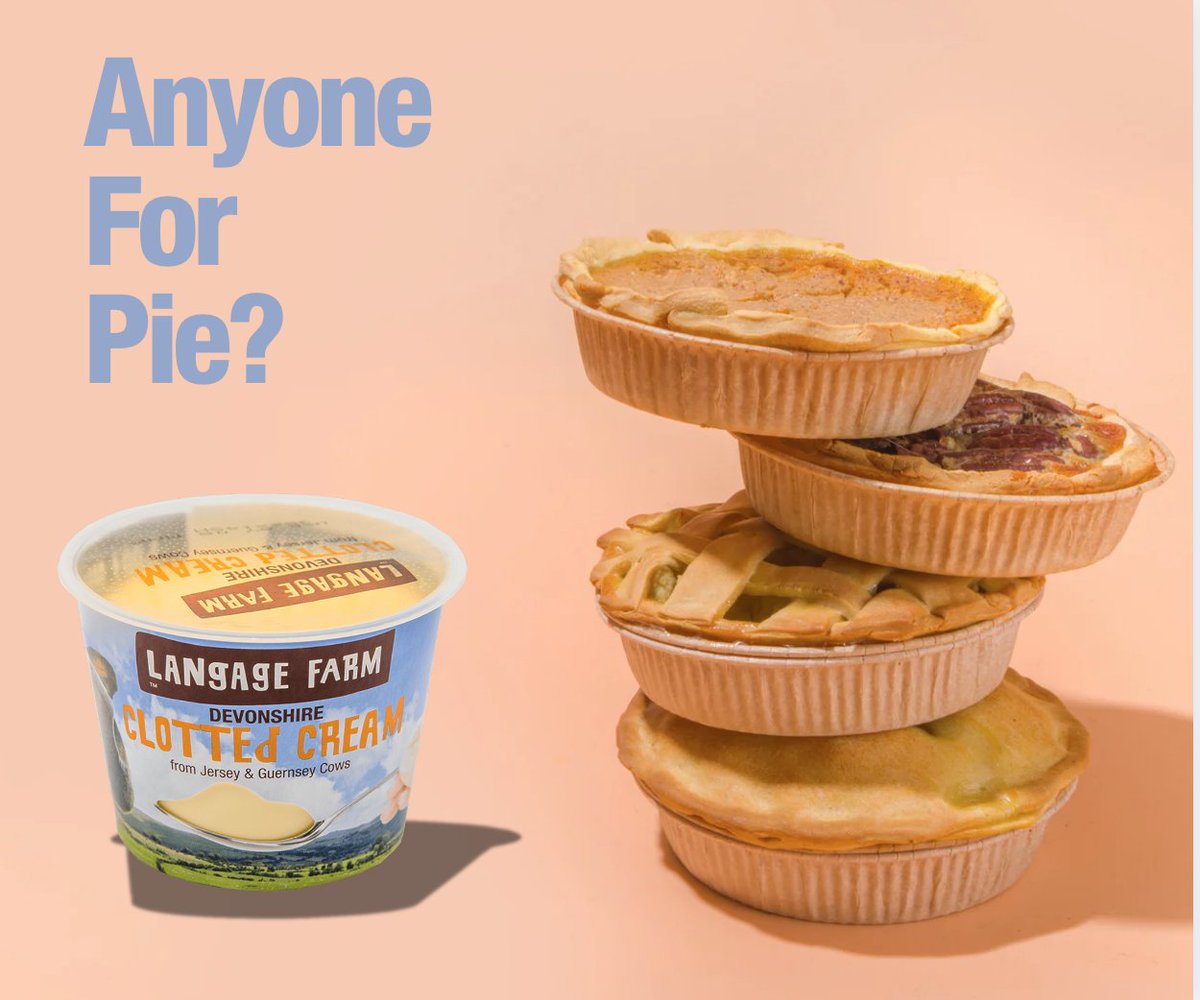 🥧 If you could only eat ONE pie for the rest of your life, what would it be? 

Would you go classic with steak &amp; ale, keep it cosy with chicken &amp; leek, or stay sweet with a cherry pie &amp; Langage with Clotted Cream? 

#NationalPieWeek #ToppedToPerfection #LOVELangage