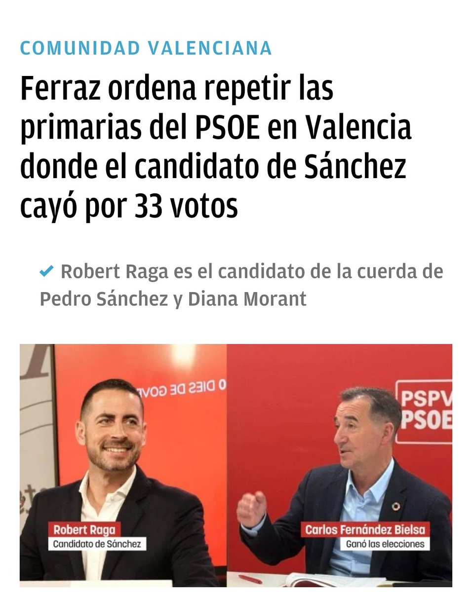 Es muy triste que <a href="/SocialistesVal/">PSPV-PSOE</a> se haya convertido en una sucursal de Madrid, ¿no lo crees <a href="/borsanro/">Borja Sanjuan Roca</a> ?