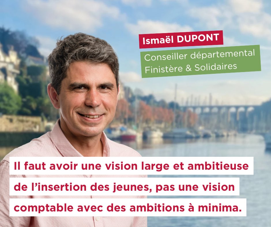🚨 Missions locales en crise : un coup dur pour les jeunes

Ismaël Dupont rappelle que l’insertion ne peut se faire sans moyens. Pourtant, les missions locales subissent des coupes budgétaires drastiques !