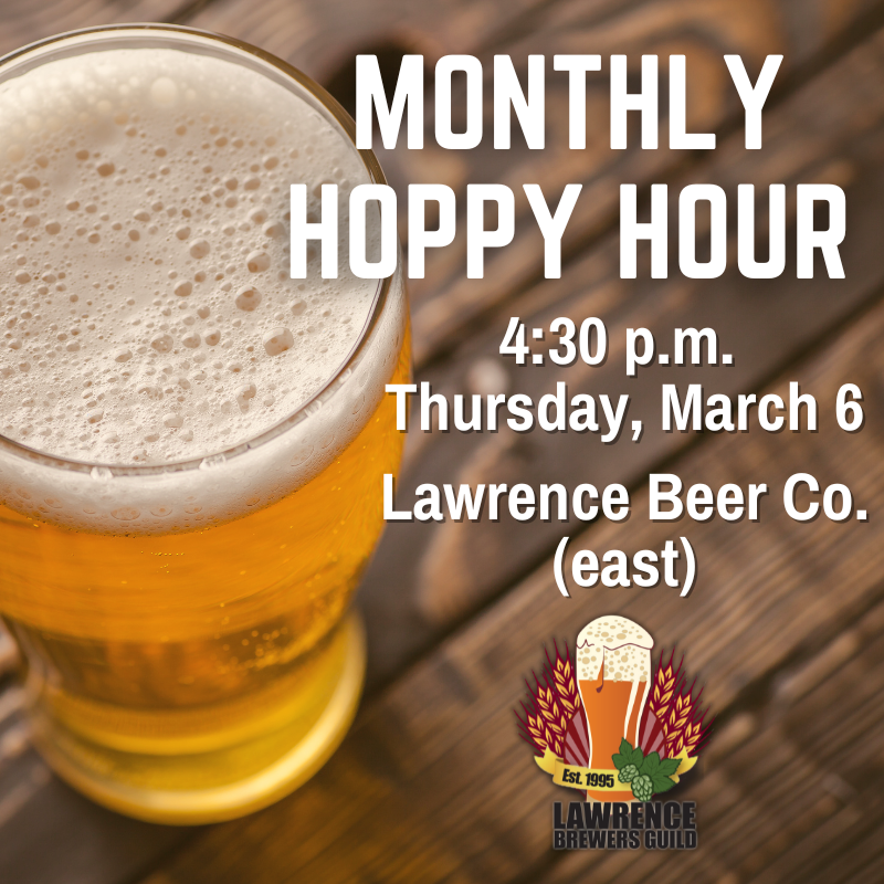 Hope to see you TODAY for Hoppy Hour at Lawrence Beer Company! #lawrenceks #lfk #lawrencekansas #craftbeer