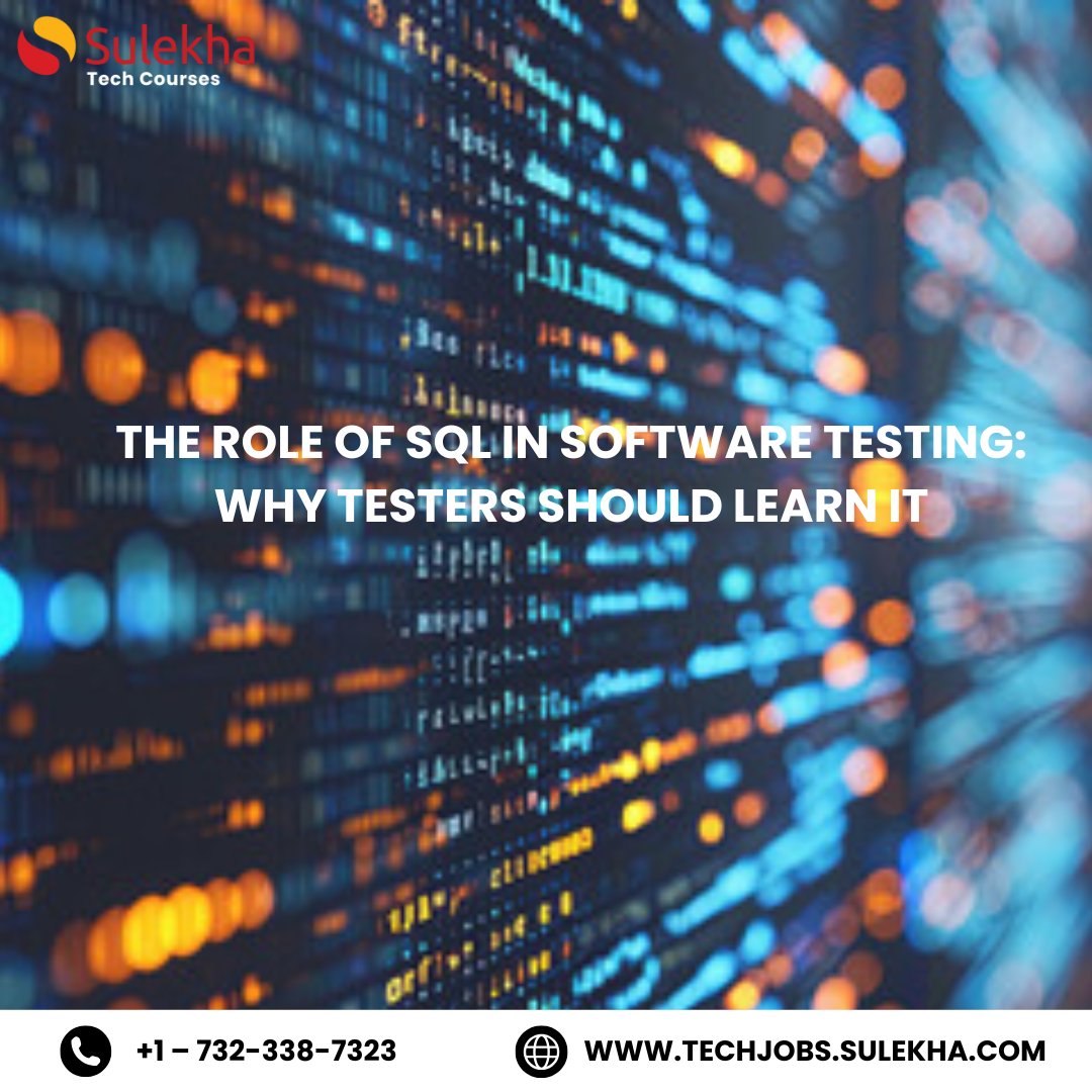 Sulekha_US's tweet image. Think software testing is just about UI validation? Think again! Back-end testing using SQL ensures data accuracy, integrity, and performance.
So, if you haven't started yet, now is the time!
Link: techjobs.sulekha.com/mysql-training
#SQLforTesters #sulekhaittraining