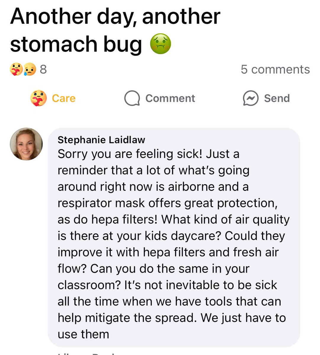 yogastephy's tweet image. My response now whenever a teacher friend posts they are sick again. #covidisairborne #cleantheair #stopthespread #maskup