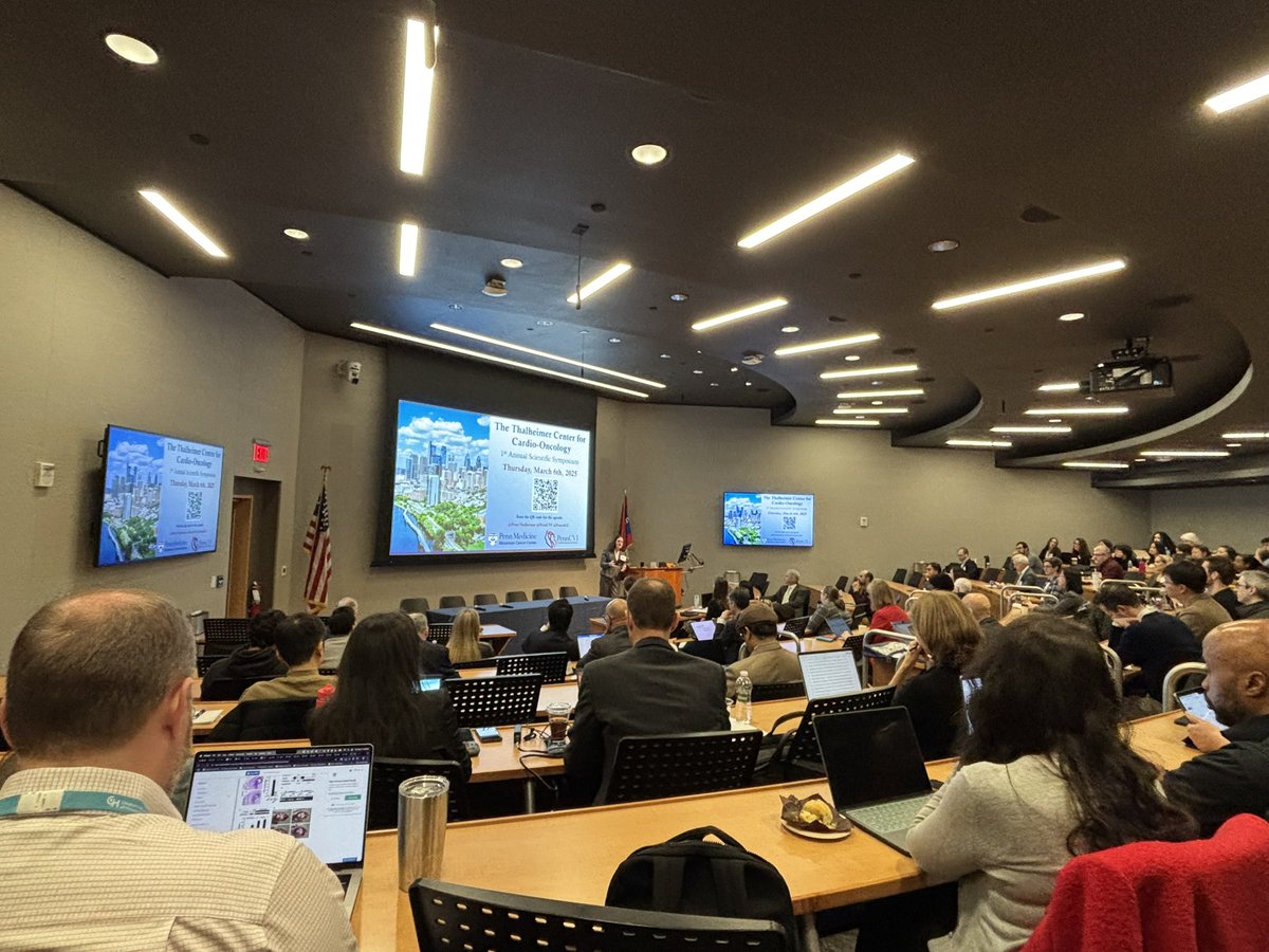 Saro Armenian (@armeniansaro) on Twitter photo Packed house at the Thalheimer Center for Cardio-Oncology <a href="/PennThalheimer/">The Penn Thalheimer Center for Cardio-Oncology</a> Annual Symposium. High marks to #BonnieKy and the organizing committee for putting this together. Packed house at the Thalheimer Center for Cardio-Oncology <a href="/PennThalheimer/">The Penn Thalheimer Center for Cardio-Oncology</a> Annual Symposium. High marks to #BonnieKy and the organizing committee for putting this together.