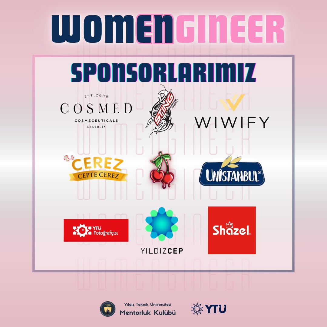 Kadın mentorlarımız ve konuklarımızın moderatör eşliğinde gerçekleştireceği bu interaktif etkinlikte fuaye alanı sponsor markalarımız ile keyif dolu anlar sizleri bekliyor.💫
📅 Tarih: 7 Mart
⏰ Saat: 12:00
📍Yıldız Kampüsü Sergi Salonu