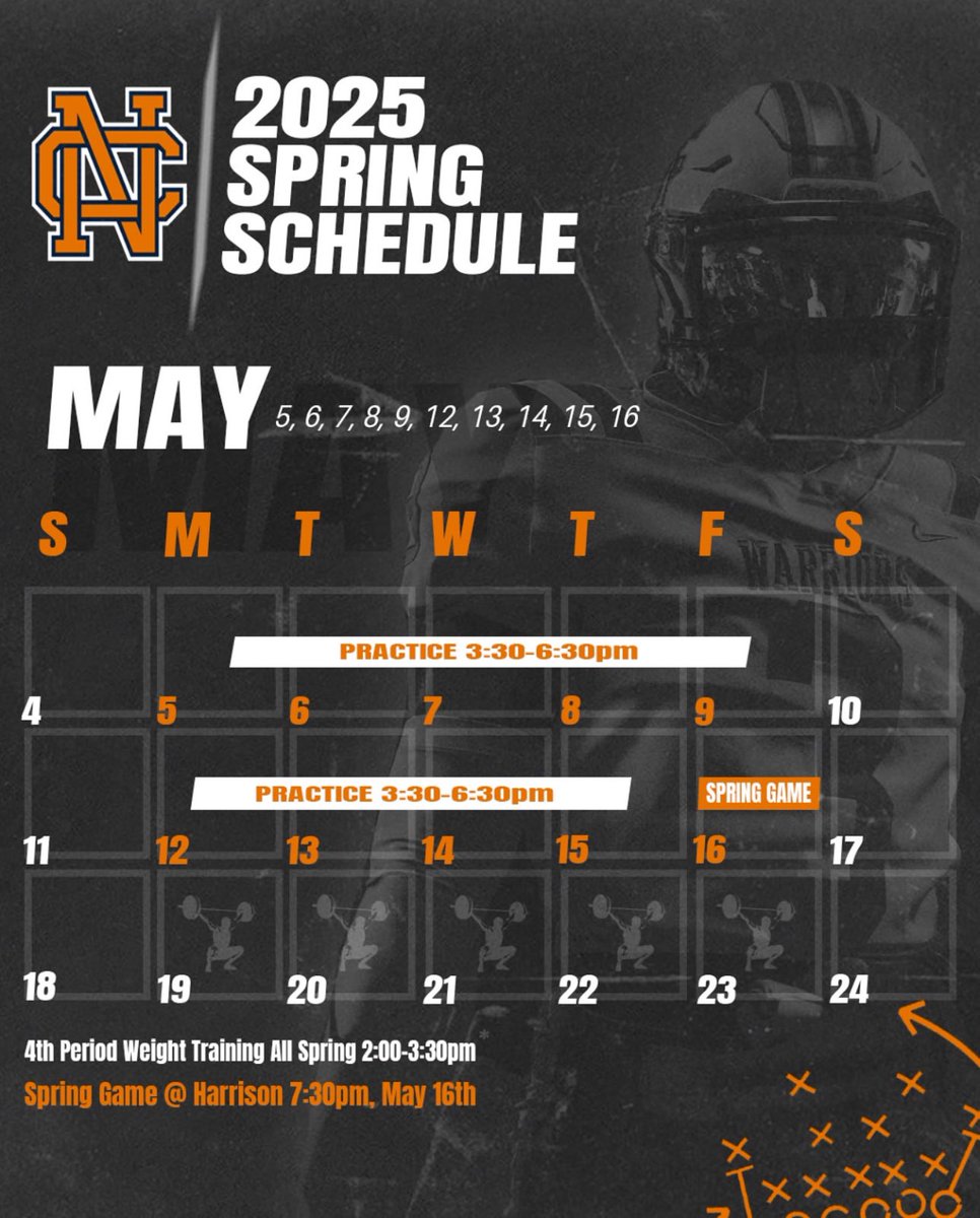 North Cobb HS Recruiting (@nchsrecruit) on Twitter photo 🚨Spring Football Coming Soon🚨 Come watch the WARRIORS work‼️ <a href="/NCWarriorsFB/">North Cobb Warriors Football</a> <a href="/CoachTQ_/">Tyler Queen</a> <a href="/Coach_JoshShaw/">Josh Shaw</a> <a href="/northcobbOLine/">NC Warriors OL</a> <a href="/ncwarriorspower/">ncwarriorspower</a> <a href="/nchswarriors/">North Cobb Athletics</a>
#NCOBBFAM #FEARLE25 🚨Spring Football Coming Soon🚨 Come watch the WARRIORS work‼️ <a href="/NCWarriorsFB/">North Cobb Warriors Football</a> <a href="/CoachTQ_/">Tyler Queen</a> <a href="/Coach_JoshShaw/">Josh Shaw</a> <a href="/northcobbOLine/">NC Warriors OL</a> <a href="/ncwarriorspower/">ncwarriorspower</a> <a href="/nchswarriors/">North Cobb Athletics</a>
#NCOBBFAM #FEARLE25