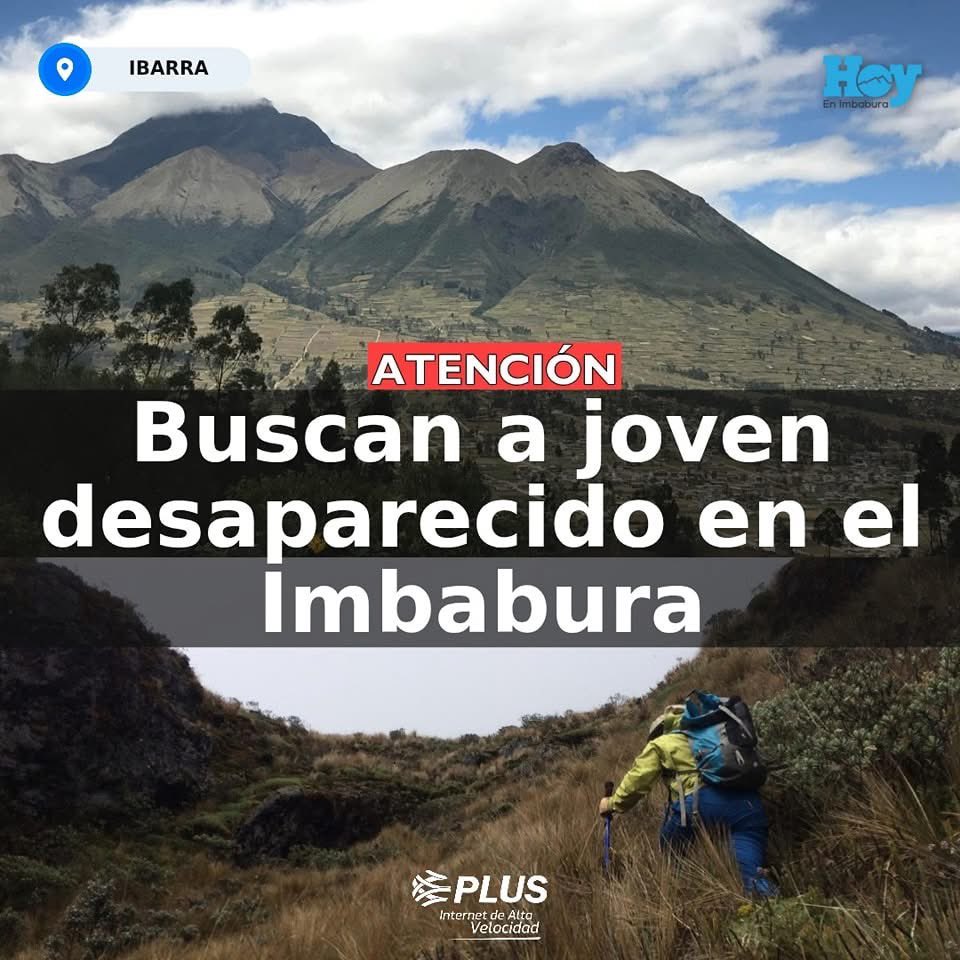#ATENCIÓN Juan Fernando Valdiviezo de 24 años se extravió el día de ayer con rumbo al volcán #Imbabura, la preocupación crece en sus familiares quienes piden ayuda para encontrarlo

📌Más información del joven desaparecido a continuación⏩:  hoyenimbabura.com/joven-de-24-an…