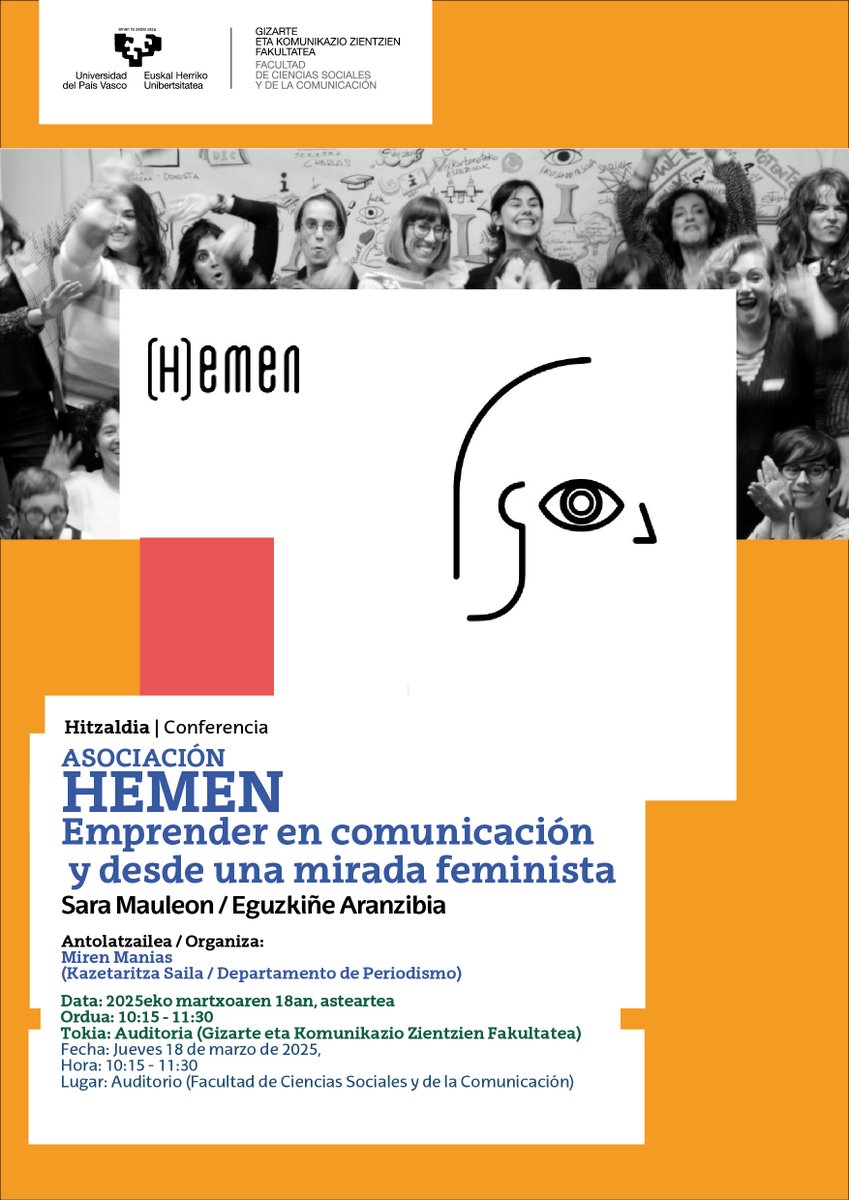 upvehu_gkz_csc's tweet photo. Asociación HEMEN: emprender en comunicación y desde una mirada feminista
https://t.co/uGZcuvmPhr
https://t.co/hobfW8ILfr https://t.co/GtAxtf3gOp