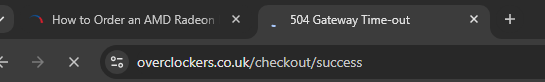 Glitched4head's tweet photo. @blahblahblah453 @OverclockersUK @AMD_UK payment went thru but im waiting bruuu https://t.co/0lFUauj4G2