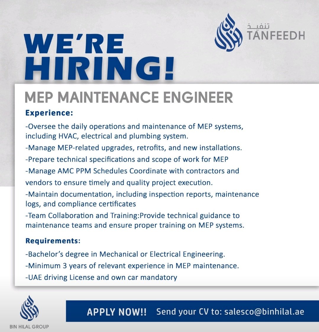 Mohandes_pon's tweet image. #JobVacancy_Alert
#uaejobs
#ConstructionJobs
#MEP