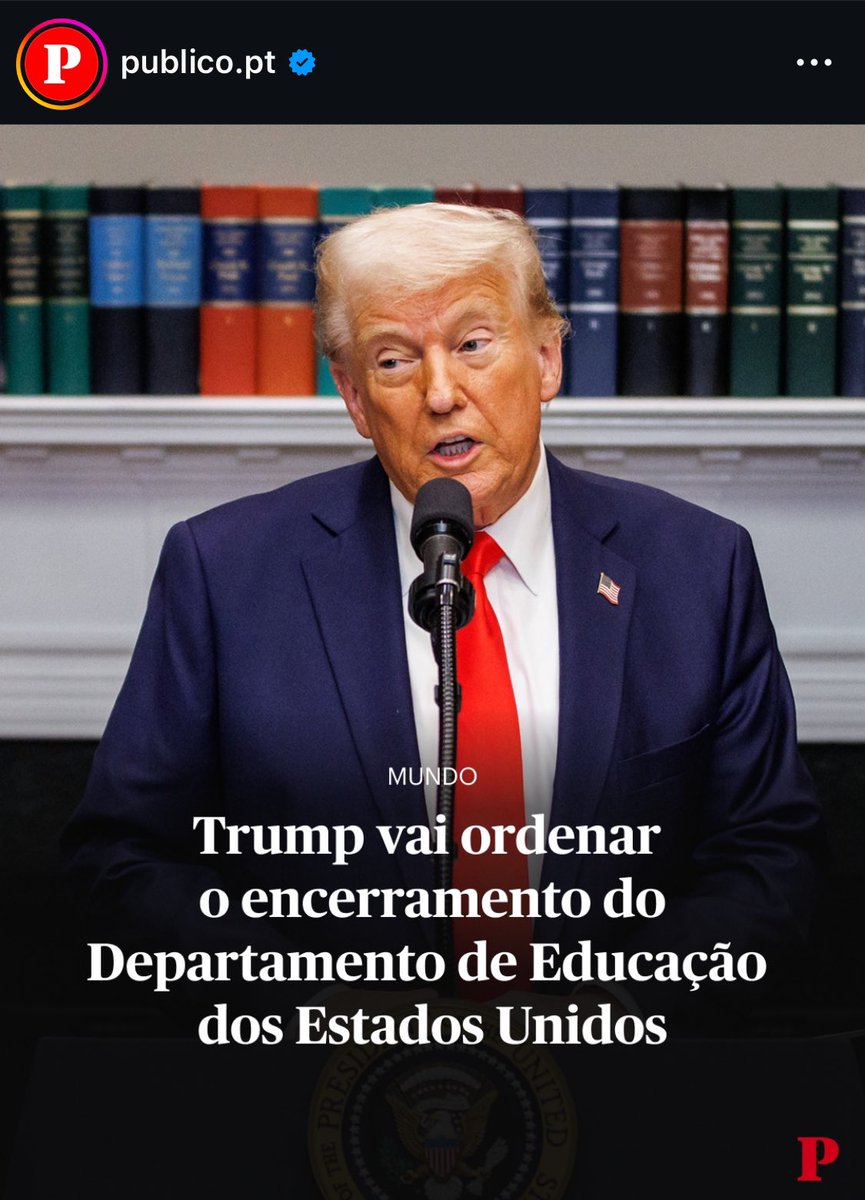 Nós sabemos bem do que é que o Trump e outros cabrões semelhantes têm MEDO 

A Educação é — hoje e sempre — PODER. E é exatamente DISSO que estes ditadores têm medo.

Quanto menos instruída for a população, mais manipulável se torna 

Tenho tanto medo do que aí vem