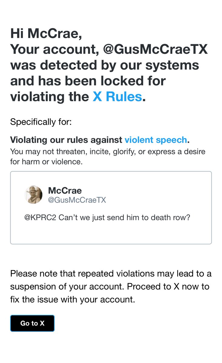 This is why <a href="/GusMcCraeTX/">McCrae</a> is gone. I WILL NEVER BE VERIFIED on this platform again if I even stay!  I made this comment regarding a local news story regarding a pedophile that got locked up for 5 violations over the years.