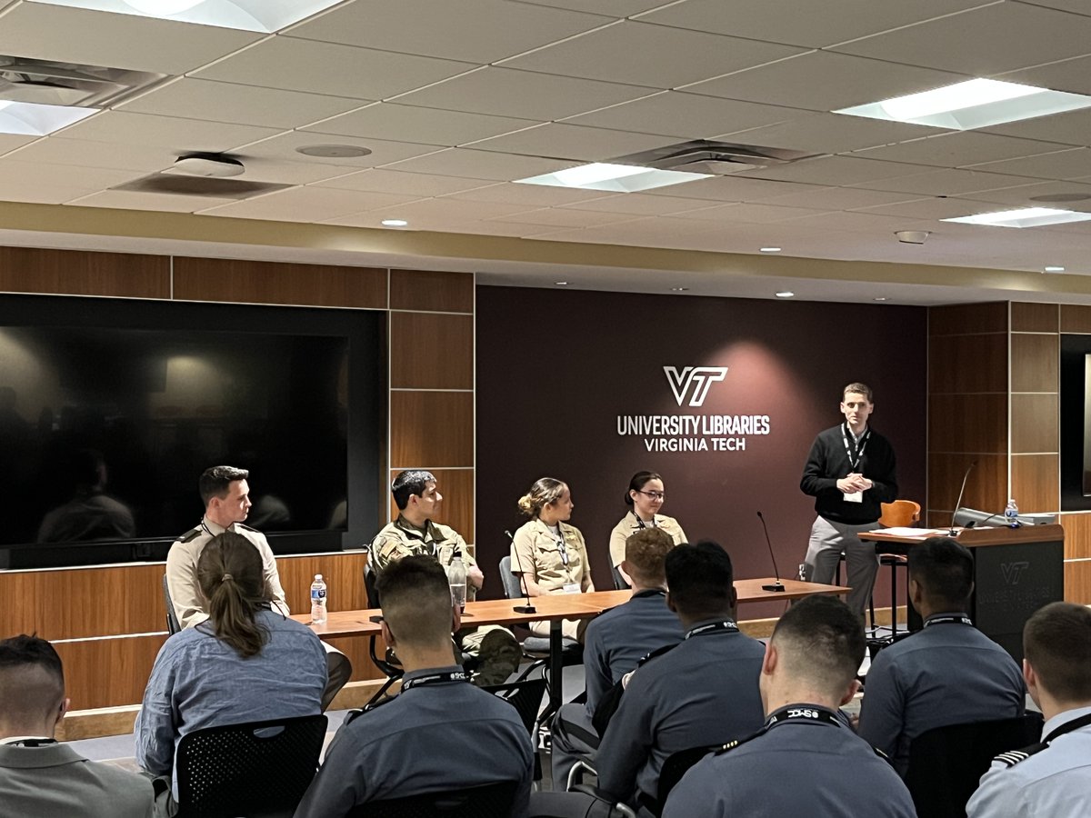 Virginia Tech National Security Institute (@vtnsi) on Twitter photo Virginia Tech's Senior Military Colleges Cyber Institute (SMCCI) hosted its first Cyber Storm event! Students interested in cybersecurity careers from across the university were able to directly engage with professionals from across the <a href="/DeptofDefense/">Department of Defense 🇺🇸</a> and learn about AI in Cyber. Virginia Tech's Senior Military Colleges Cyber Institute (SMCCI) hosted its first Cyber Storm event! Students interested in cybersecurity careers from across the university were able to directly engage with professionals from across the <a href="/DeptofDefense/">Department of Defense 🇺🇸</a> and learn about AI in Cyber.