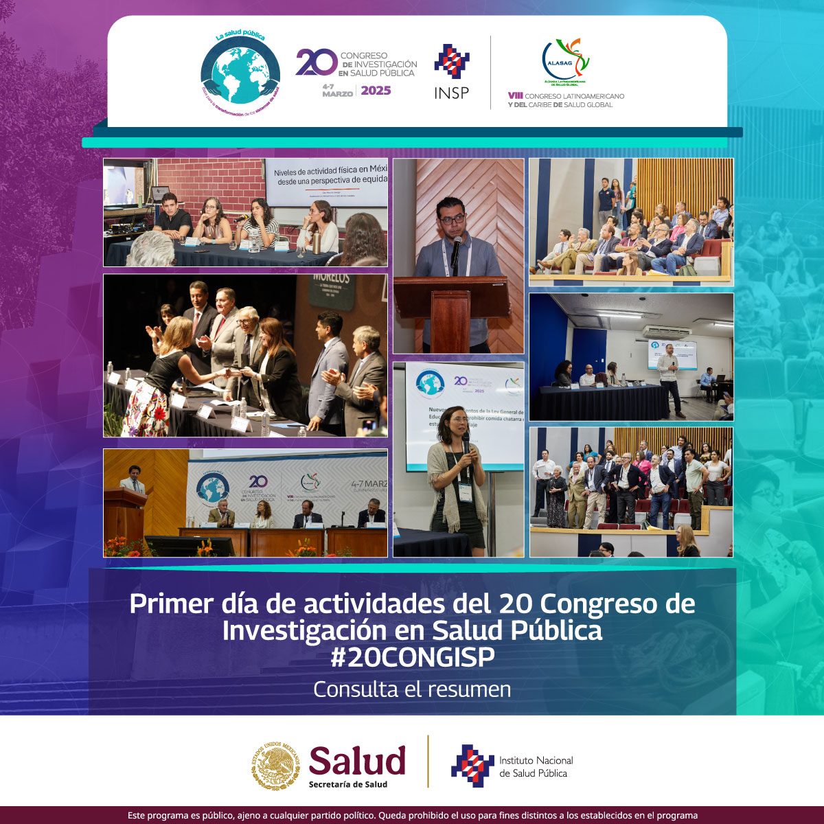Estas fueron algunas de las actividades del primer día del #20CONGISP.

Consulta la nota: insp.mx/avisos/arranca…