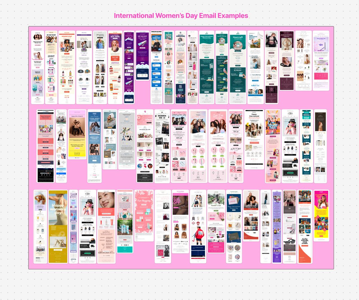 Get 50+ Women's Day email examples...for free!

With Women’s Day coming up, we pulled together 50+ of our best-performing designs into a free Figma file to inspire your spring campaigns.

These are real emails we’ve created for clients - the ones that helped them drive engagement