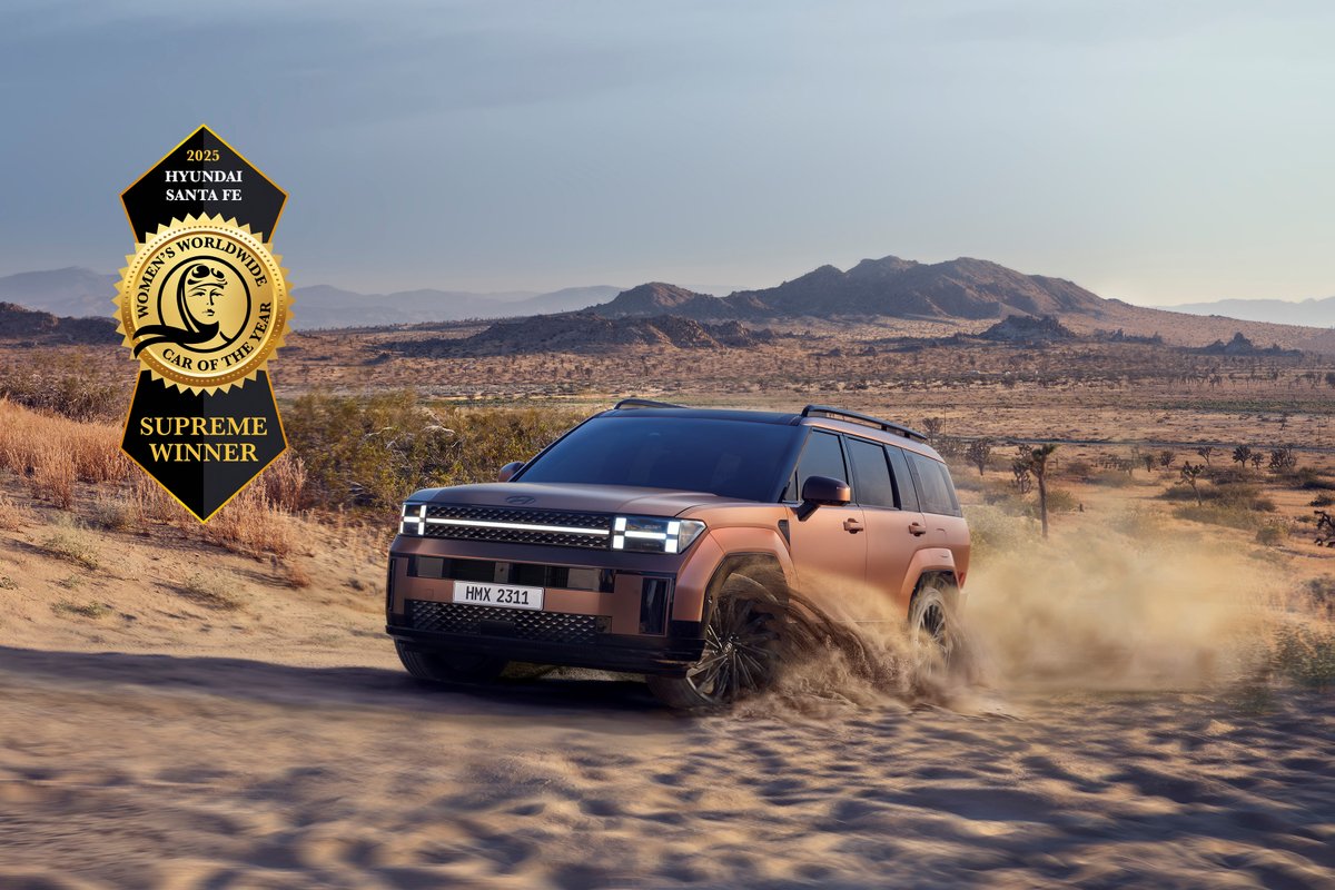 Hyundai Italia (@hyundai_italia) on Twitter photo Hyundai #SANTAFE è il Supreme Winner ai <a href="/WWCOTY/">Women's Worldwide Car Of The Year</a> 2025! 🏆 Un altro grande traguardo per il nostro SUV di quinta generazione, premiato per il suo design innovativo e la sua identità audace. #WWCOTY2025 #ProgressForHumanity #OpenForMore Hyundai #SANTAFE è il Supreme Winner ai <a href="/WWCOTY/">Women's Worldwide Car Of The Year</a> 2025! 🏆 Un altro grande traguardo per il nostro SUV di quinta generazione, premiato per il suo design innovativo e la sua identità audace. #WWCOTY2025 #ProgressForHumanity #OpenForMore