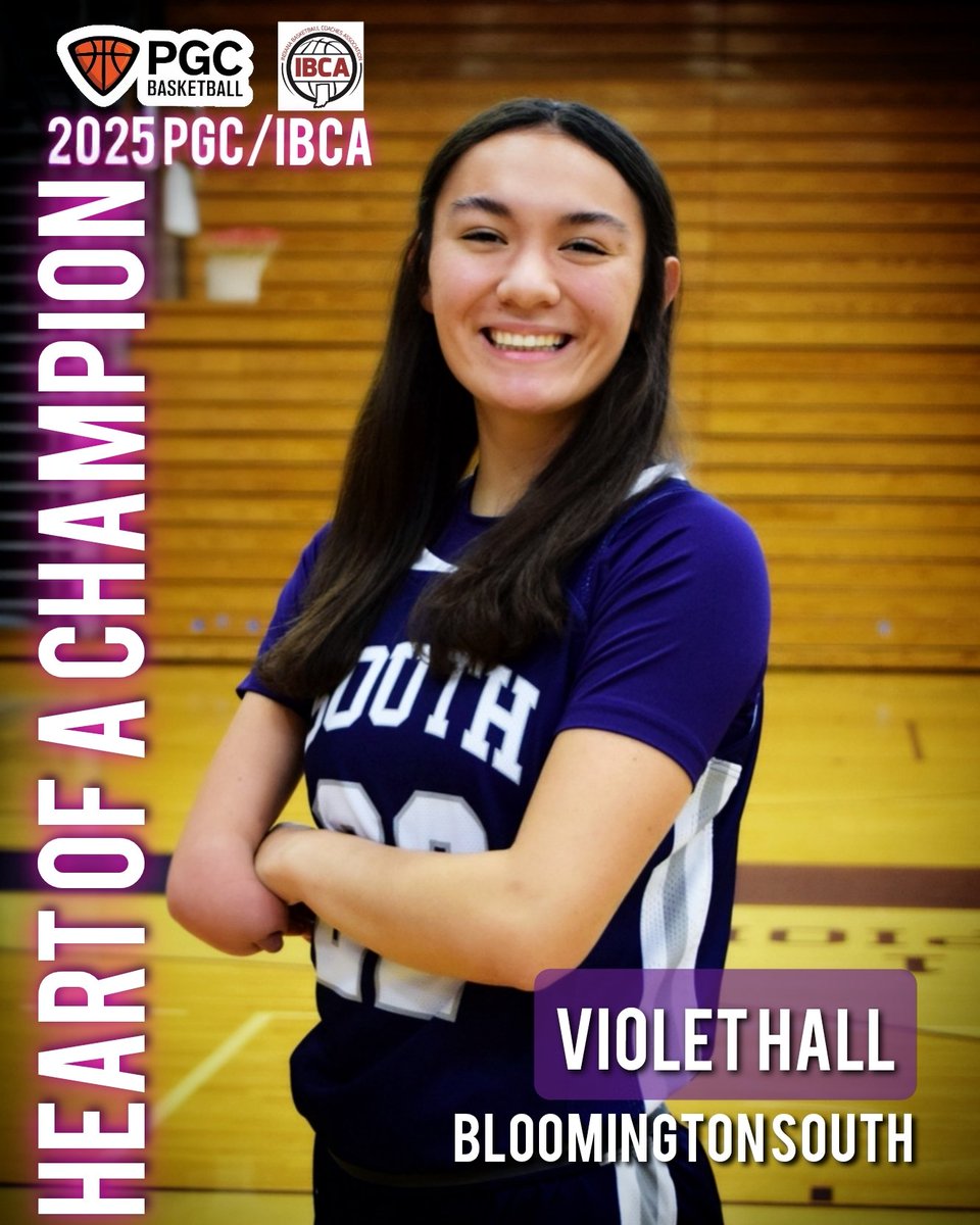 Bloomington South Panthers Girls Basketball (@bhsspanthersgbb) on Twitter photo Congratulations to Violet Hall for being named the 2025 PGC/IBCA Heart of a Champion! 👏
<a href="/violethall2026/">Violet Hall</a> <a href="/BHSS_Athletics/">Bloomington South Panthers</a> Congratulations to Violet Hall for being named the 2025 PGC/IBCA Heart of a Champion! 👏
<a href="/violethall2026/">Violet Hall</a> <a href="/BHSS_Athletics/">Bloomington South Panthers</a>