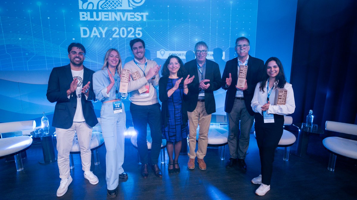 EU_MARE's tweet photo. Huge congratulations to the winners of pitching battle #BlueInvestDay 2025! 🎉

👏 Seamoretech
👏 Goa Ventures
👏 Marine Weather Intelligence
👏 Universal Plastic https://t.co/GtDWPd1hKL