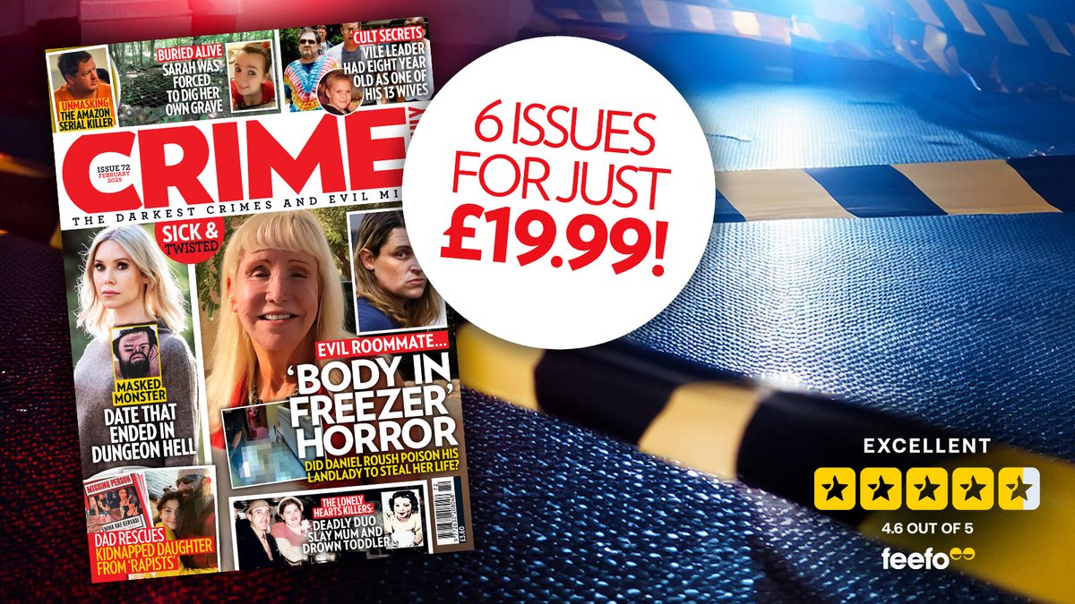 This Mother’s Day, give the gift of true crime to the special women in your life 🔍

From gripping real-life cases to exclusive interviews, it’s a must-have for any crime enthusiast that can be enjoyed all year round!

Now, get 6 issues for just £19.99: bit.ly/3F6NVGB