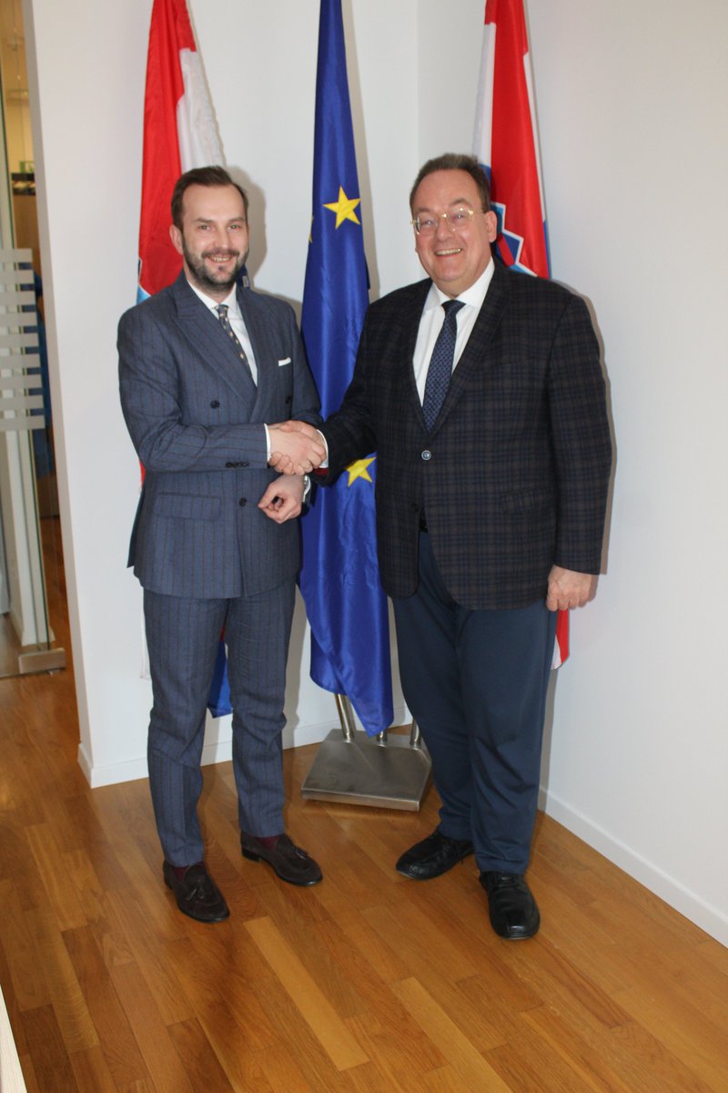 Jakov Devčić handed over the directorship of the KAS office for Croatia and Slovenia to Dr. Norbert Eschborn. The new director promised to devote all his energies to promoting the interests of both countries and deepening their bilateral relations.