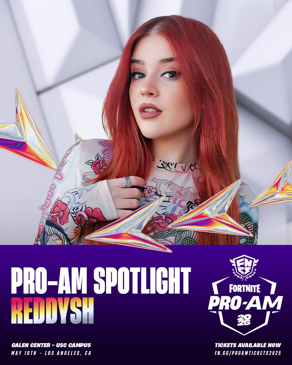 A dream come true. LA, it's time to make history!!! ❤️

Super excited to announce that I'll be competing in the FNCS Pro-Am 2025! Tickets are live now, so be quick if you want a chance to meet some Fortnite legends: fn.gg/ProAmTickets20… 👈🏻😍