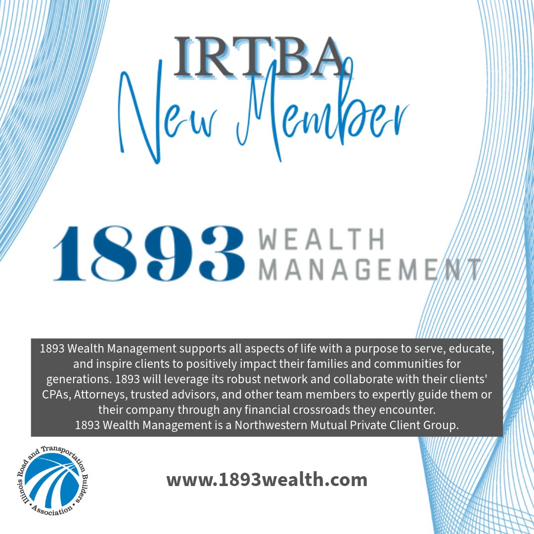 📢We would like to welcome one of our newest members, #1893WealthManagement, to IRTBA!📢

Learn more by visiting 1893wealth.com.