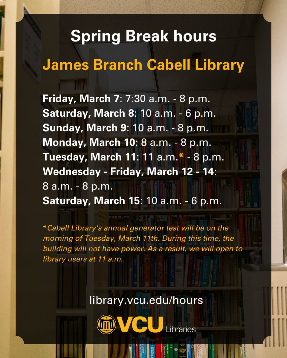 VCU Cabell Library tweet media