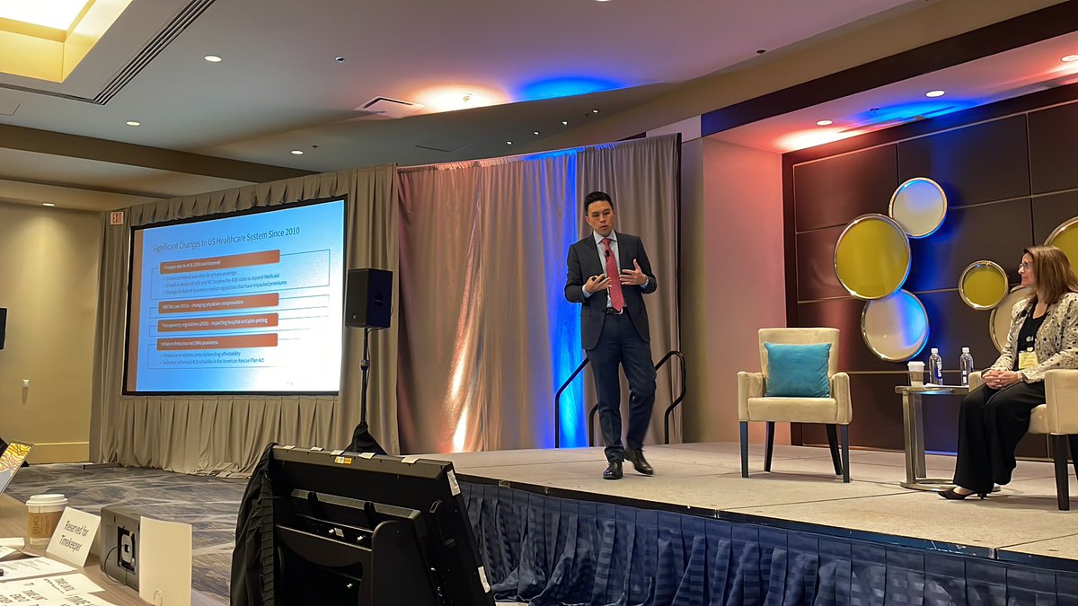 WCRI's tweet photo. Dr. Lanhee Chen talking about future of ACA. Says ship has sailed and less likely to be repealed as vast majority of people support it. #wcri2025 #workerscomp https://t.co/YsKjI1VJ3U