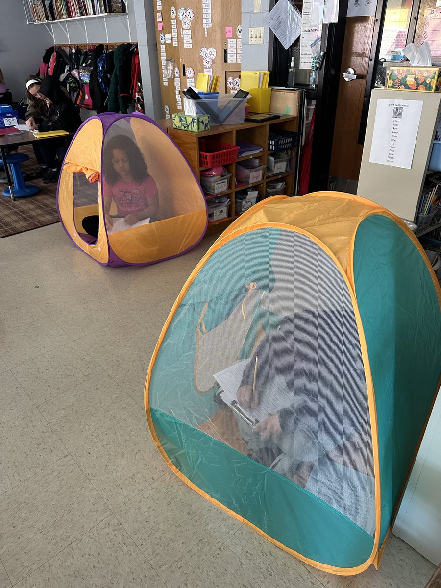 The kids are super excited about our new independent work areas!