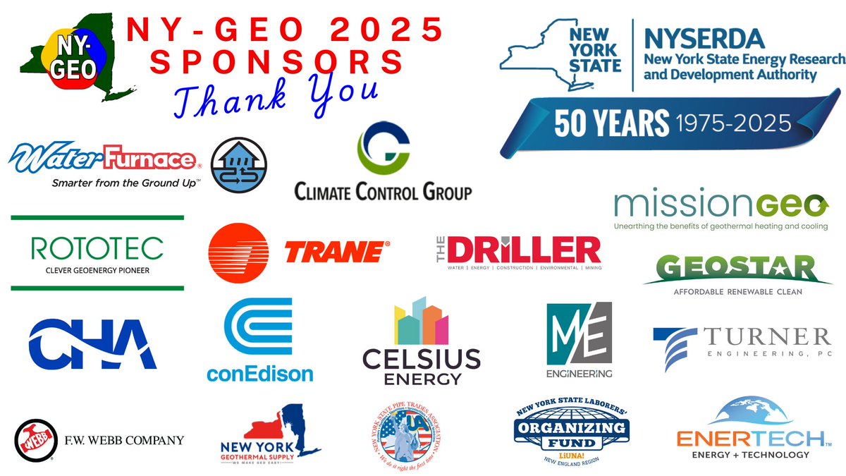 NY-GEO 2025: Powered by Committed Sponsors

The success of NY-GEO 2025, the premier event for ground source heat pump professionals in New York State, is made possible by the unwavering commitment of our esteemed sponsors.  

Learn more about NY-GEO 2025 loom.ly/qxulxdo