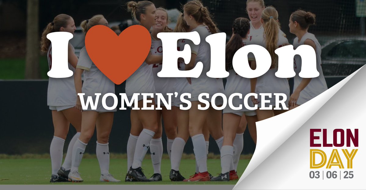 🫶Elon Women's Soccer. That's it...that's the tweet.

Give Now❤️bit.ly/3EXW5RA