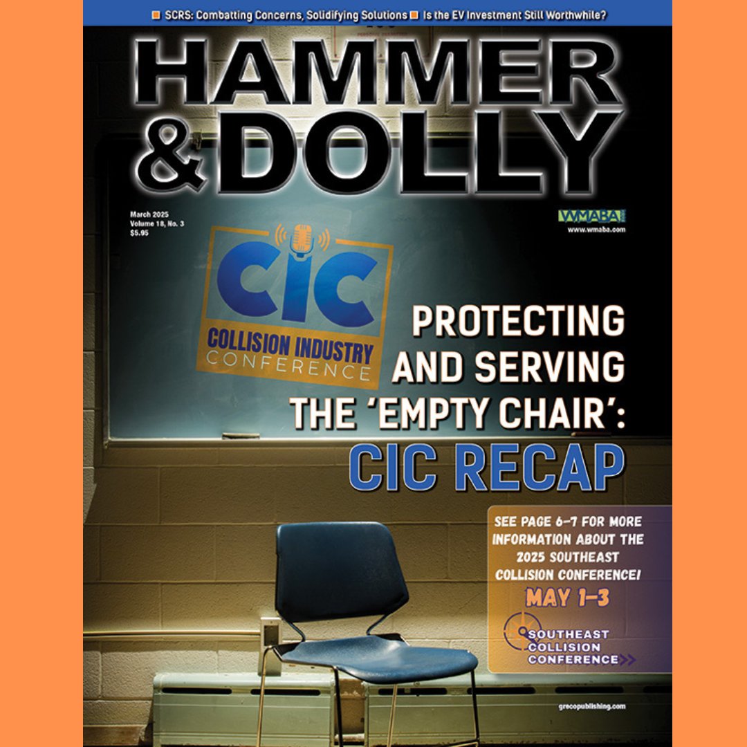 grecopublishing's tweet image. The March issue of Hammer &amp;amp; Dolly includes a recap of the first Collision Industry Conference of the year, updates from the Society of Collision Repair Specialists  and much more! grecopublishing.com/hammer-and-dol… #hammeranddolly #autobody #collisiontech