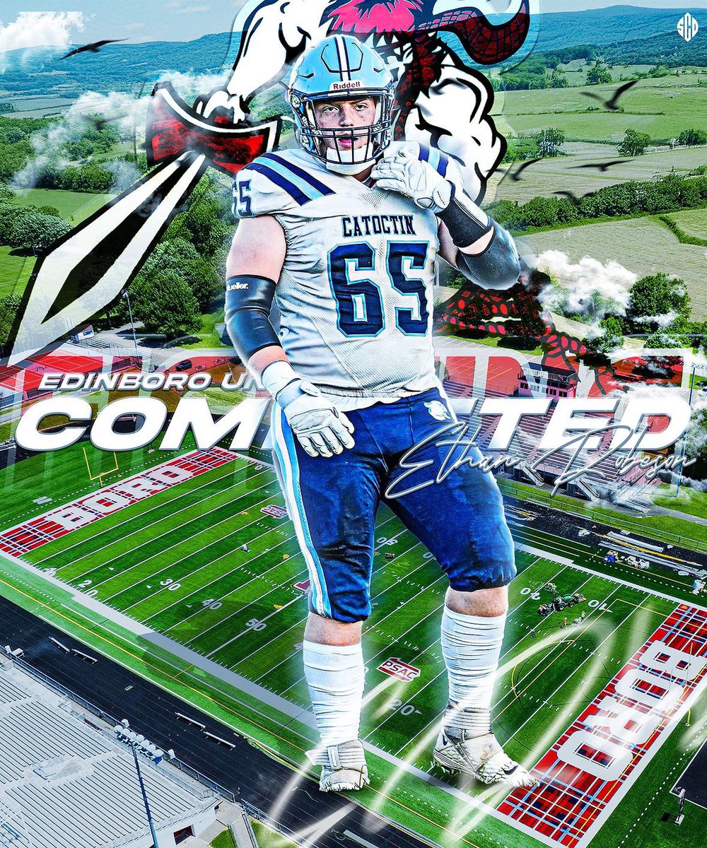 I’m excited to announce my commitment to Edinboro I want to thank god and everyone who made this possible