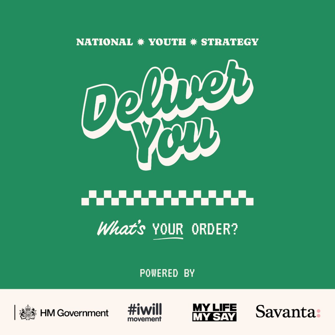 If you’re a trusted adult, youth worker, teacher or an organisation working with young people then please promote the Deliver You campaign to young people so that they can have a voice on the new National Youth Strategy.
 
Ask them to imagine the Government was their delivery