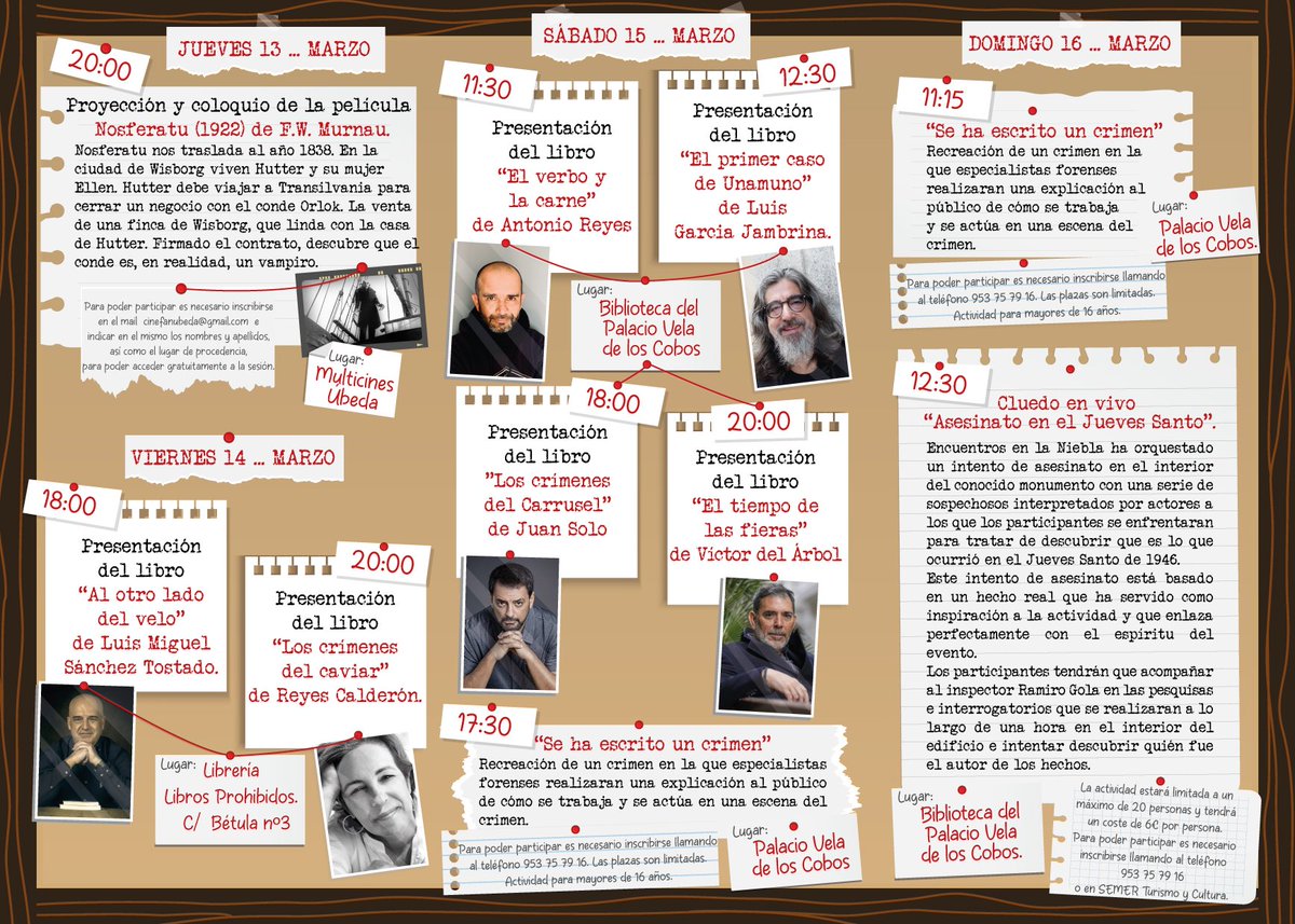 👉Programa completo de la II edición de Encuentros en la Niebla .

🔗Toda la información pinchando las imágenes.

#encuentrosenlaniebla  #novelanegra #thriller #suspense #terror #literatura