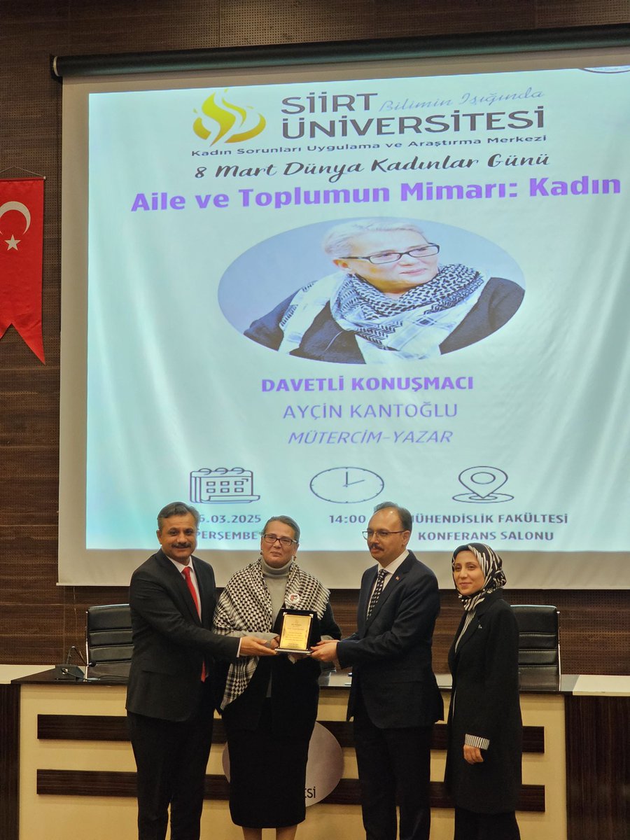 Makdis Gençlik Siirt olarak konuğumuz Ayçin Kantoğlu'na 8 Mart Dünya Kadınlar Günü etkinliğine katılımlarından dolayı teşekkür ederiz.