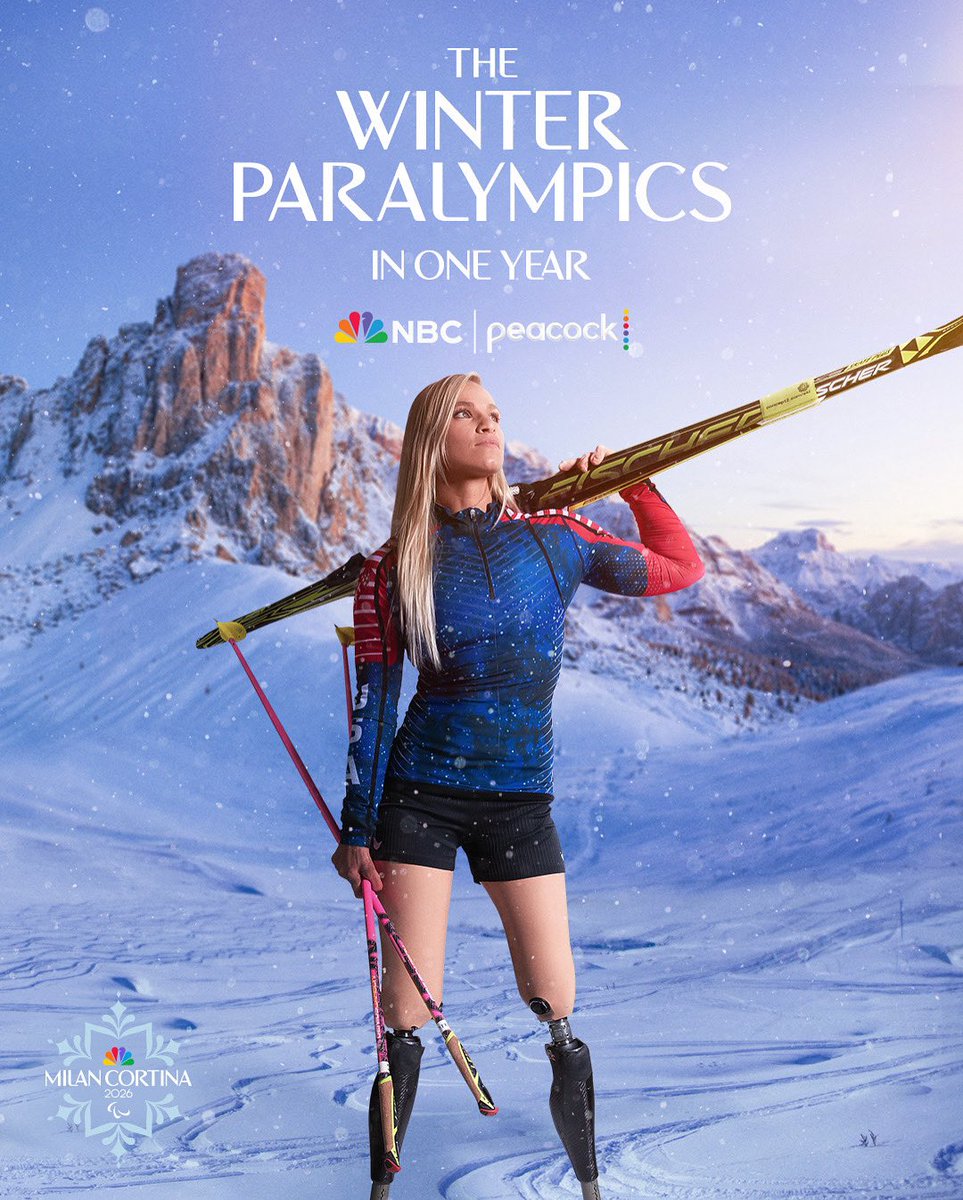 Mark your calendars for March 6, 2026. 🗓️

The #WinterParalympics are ONE year away! ❄️