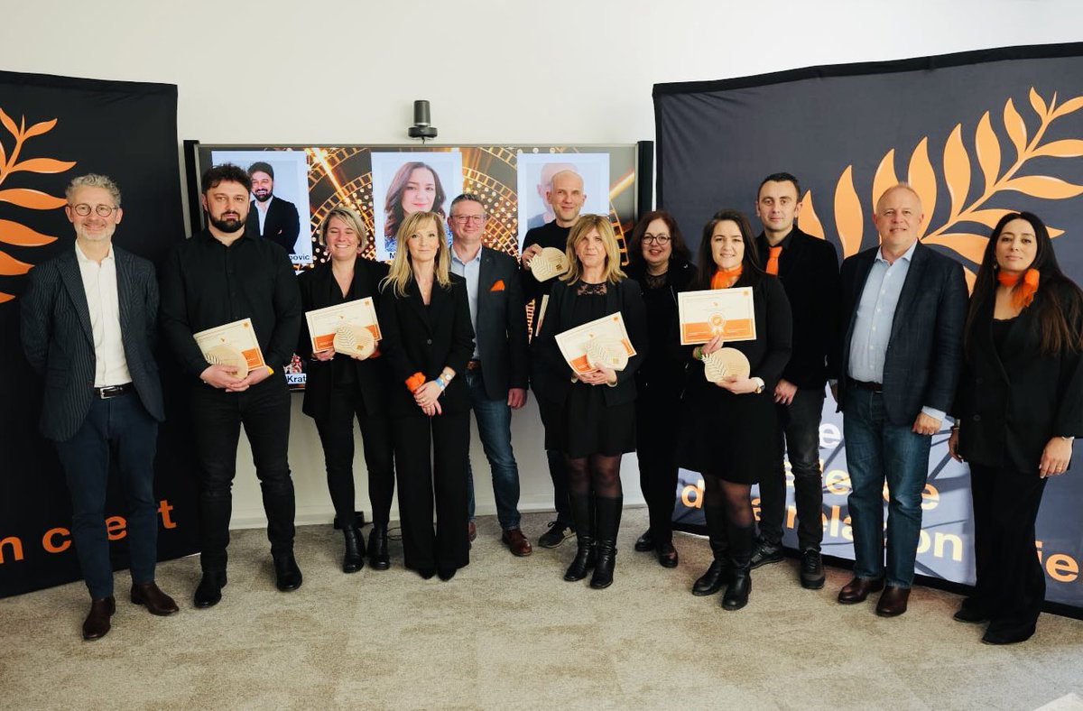 thierrymarigny's tweet image. Dans le Grand Nord-Est nous célébrons l'engagement de nos équipes Orange avec les trophées de l'Excellence de la Relation Client 🏆 avec cette année une nouvelle édition sur l'environnement.

Une belle façon de récompenser celles et ceux qui font la différence au quotidien ✨