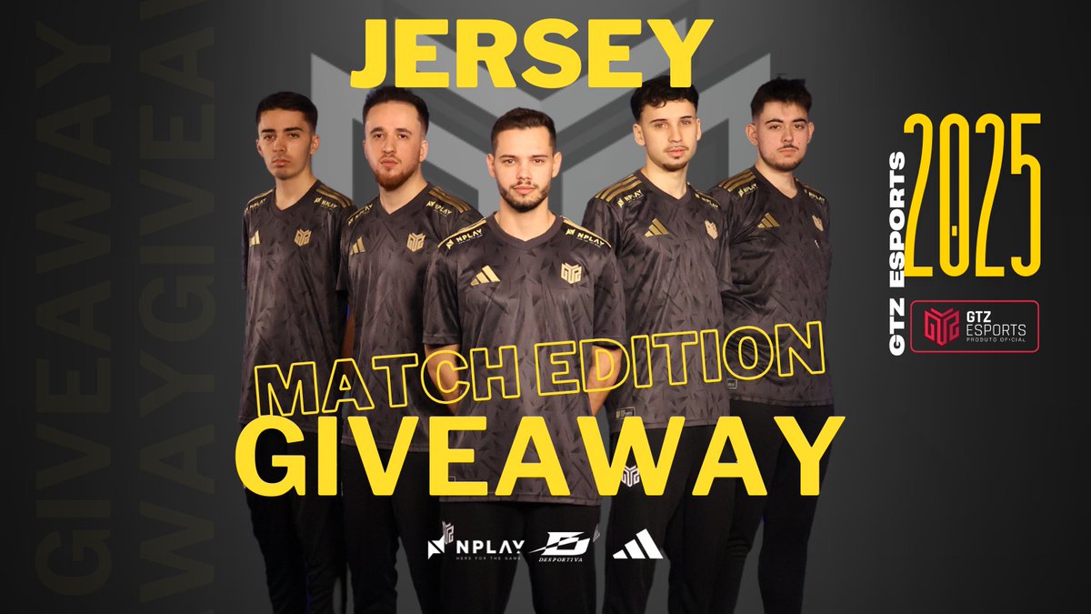 GTZ Esports (@gtzesports) on Twitter photo ⚠️ALERTA GIVEAWAY⚠️
Para comemorar o lançamento da nova Merchandise do nosso clube, os <a href="/GTZEsports/">GTZ Esports</a> têm uma oportunidade de ouro ⚜️
Um giveaway da majestosa Jersey Match Edition GTZ Esports 🤯
O que precisas? 🤔
👉Seguir os <a href="/GTZEsports/">GTZ Esports</a> no X ✔️
👉Dar Like no Post ✔️
👉Dar ⚠️ALERTA GIVEAWAY⚠️
Para comemorar o lançamento da nova Merchandise do nosso clube, os <a href="/GTZEsports/">GTZ Esports</a> têm uma oportunidade de ouro ⚜️
Um giveaway da majestosa Jersey Match Edition GTZ Esports 🤯
O que precisas? 🤔
👉Seguir os <a href="/GTZEsports/">GTZ Esports</a> no X ✔️
👉Dar Like no Post ✔️
👉Dar