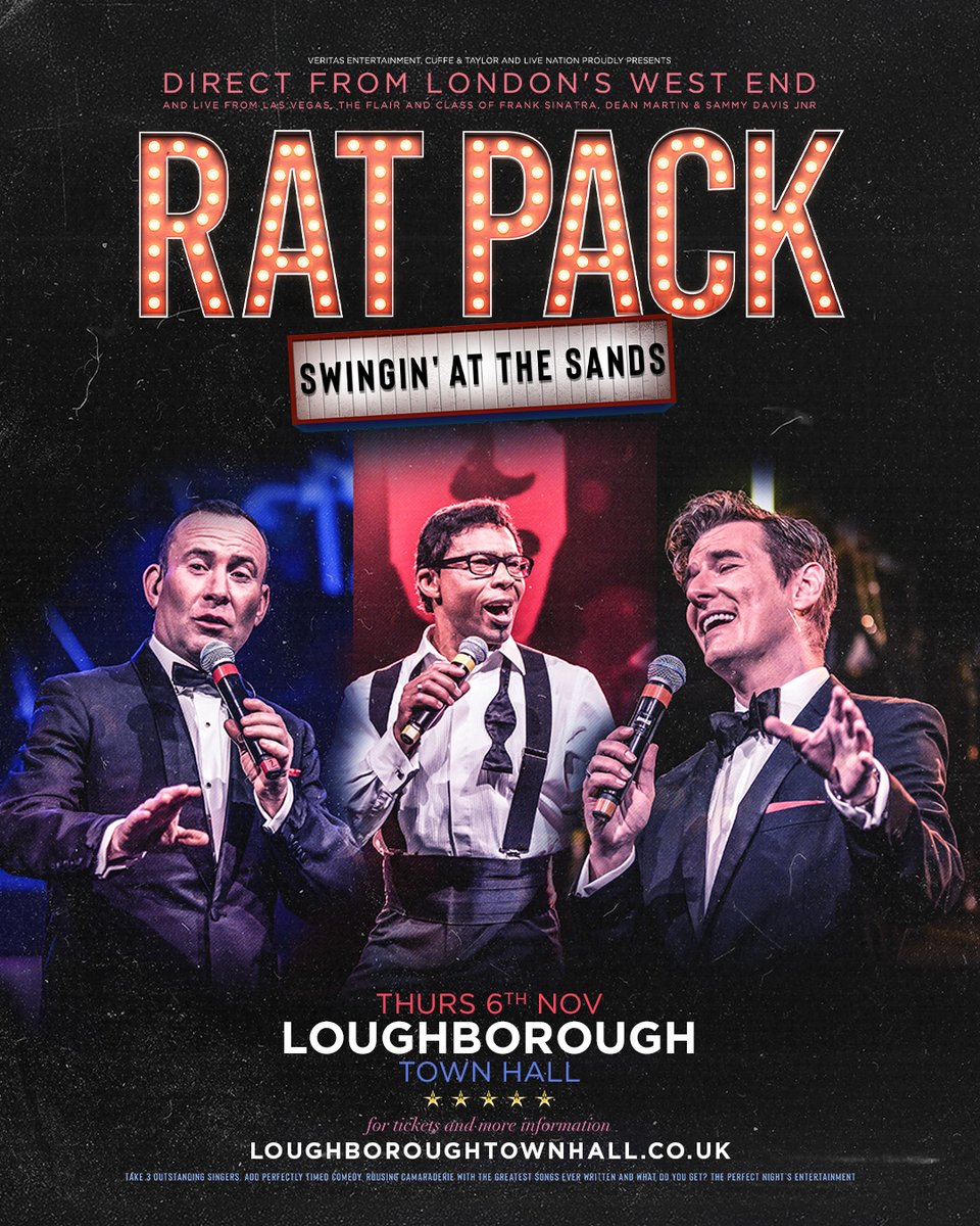 Rat Pack - Swingin' at the Sands, back this November.
Tickets go on sale this friday!

📅 06 November 2025
🎟️ bit.ly/4bBP5WQ