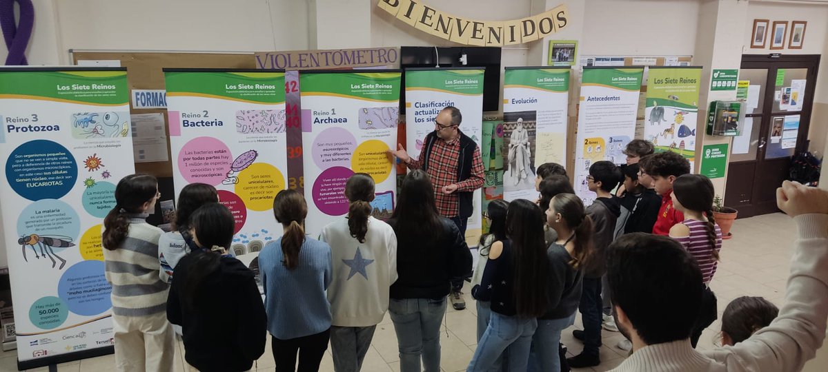 Proyecto CienciaTE (@cienciaten) on Twitter photo Hoy ha llegado, al IES <a href="/ITubalcain/">IES Tubalcaín</a> de Tarazona, la exposición "Los 7 reinos" <a href="/CienciaTEn/">Proyecto CienciaTE</a> <a href="/GrupoBeagle/">Grupo Beagle</a> <a href="/IUCAunizar/">IUCA</a> <a href="/fcsh_teruel/">FCSH Teruel</a> <a href="/TeruelCampus/">Campus de Teruel</a>, donde nuestro compañero <a href="/RoyoTorresR/">Rafael Royo Torres</a> ha explicado la clasificación actual de los seres vivos. Permanecerá allí durante varias semanas Hoy ha llegado, al IES <a href="/ITubalcain/">IES Tubalcaín</a> de Tarazona, la exposición "Los 7 reinos" <a href="/CienciaTEn/">Proyecto CienciaTE</a> <a href="/GrupoBeagle/">Grupo Beagle</a> <a href="/IUCAunizar/">IUCA</a> <a href="/fcsh_teruel/">FCSH Teruel</a> <a href="/TeruelCampus/">Campus de Teruel</a>, donde nuestro compañero <a href="/RoyoTorresR/">Rafael Royo Torres</a> ha explicado la clasificación actual de los seres vivos. Permanecerá allí durante varias semanas