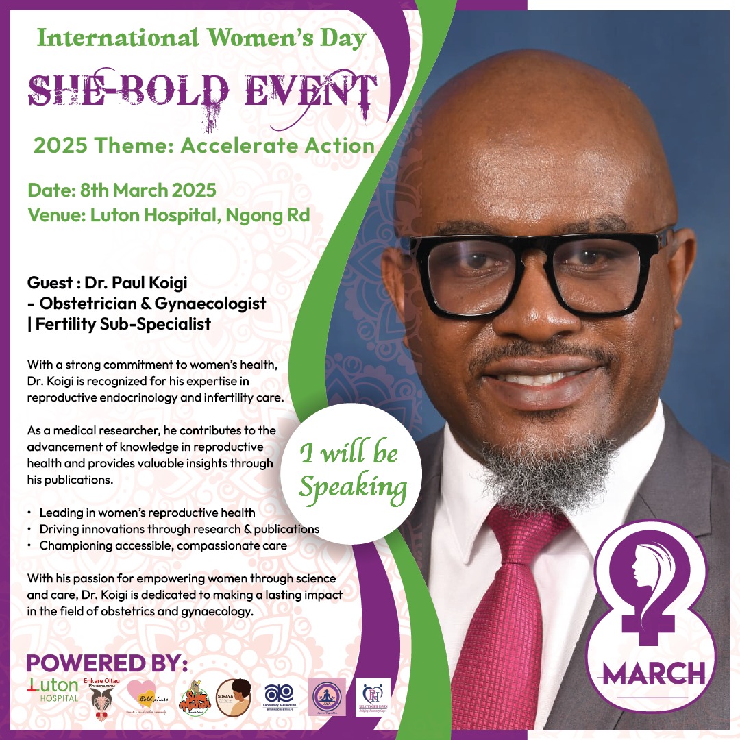 🚀 SHE-BOLD EVENT is Here! 🚀  
This #IWD2025, join us for yoga, fun games, expert health talks &amp; discounted check-ups!
🔥 Speakers: <a href="/AderaBetty/">Betty Adera</a>, Rose N’gong’du, Dr. Paul Koigi, Dr. Mary Keah &amp; more!  

📍 <a href="/LutonHospital/">The Luton Hospital</a>
 | 📅  8th March
| 👗 Sporty
 | 🎟 FREE!

**Don’t miss out!