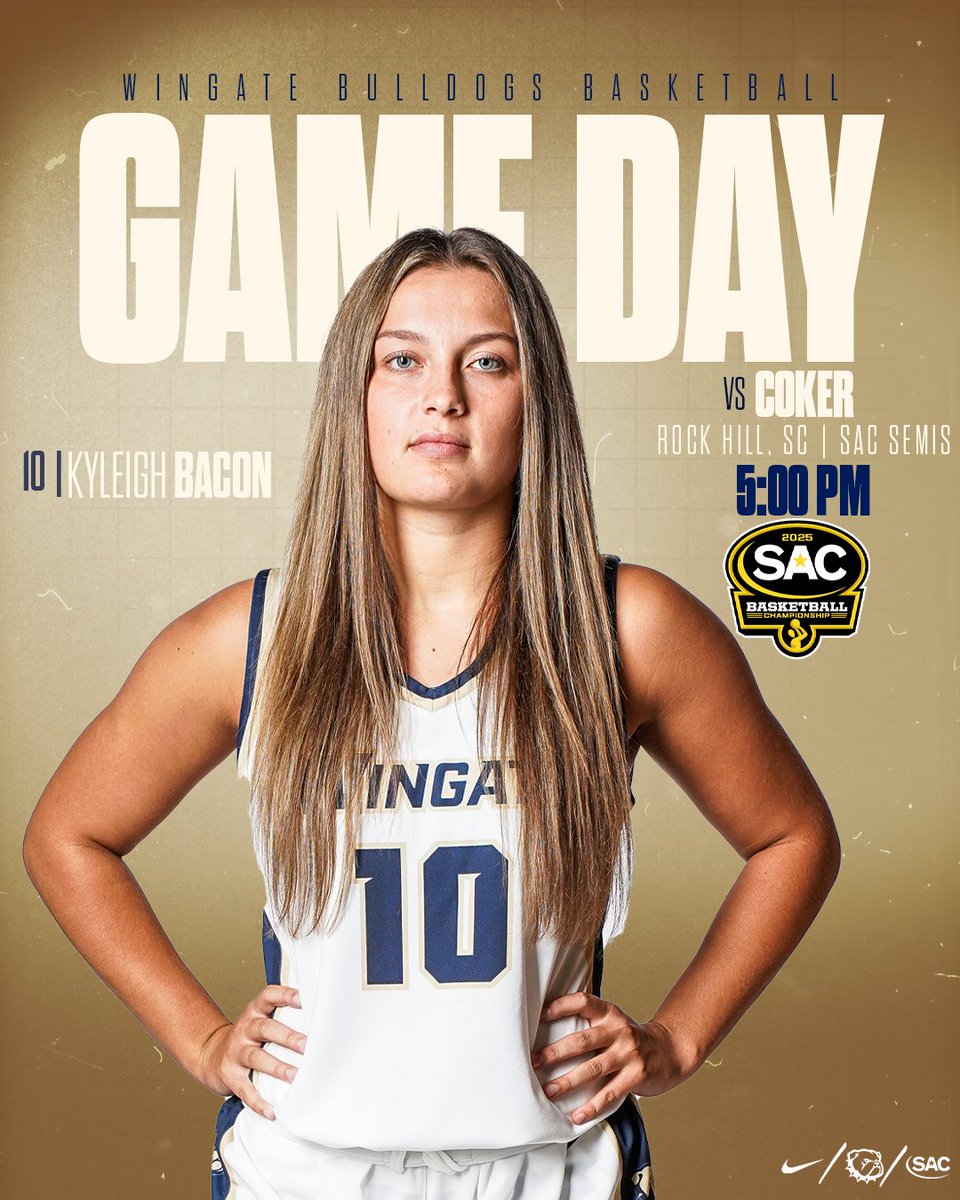 GameDay for <a href="/WingateWBB/">Wingate WBB</a> 🏀!!

🆚 <a href="/Coker_Cobras/">Coker Cobras</a> 
📍  Rock Hill, SC
⏰ 5 PM (<a href="/SAC_Athletics/">South Atlantic Conference</a> Semifinals)
🎥 tinyurl.com/mwzzfyju
📊 tinyurl.com/bddvkwyx
📰 tinyurl.com/2s3wjccf

#OneDog | #WUWBB