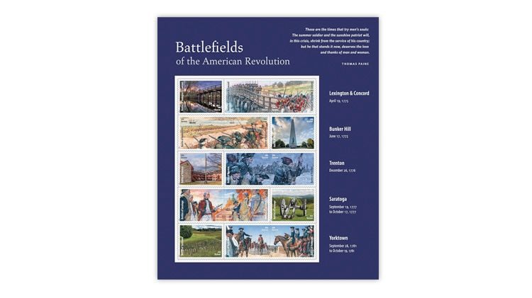Stamps celebrating historic battlefields of the American Revolution to be issued April 16. linns.com/news/us-stamps… #LinnsStampNews