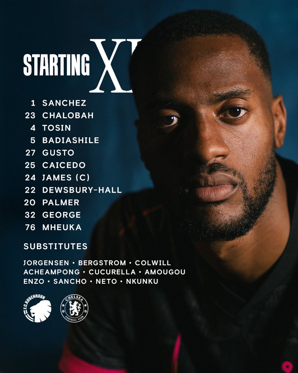 ChelseaFC's tweet photo. Chelsea in Copenhagen. 

#CFC | #UECL https://t.co/GcHVlbsHbk