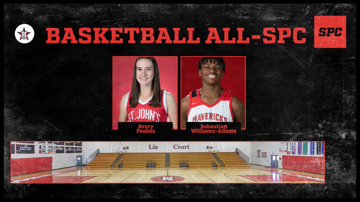 Congratulations to Avery Peakes and Sebastian Williams-Adams on earning All-SPC Honors in Basketball! #GoMavs
