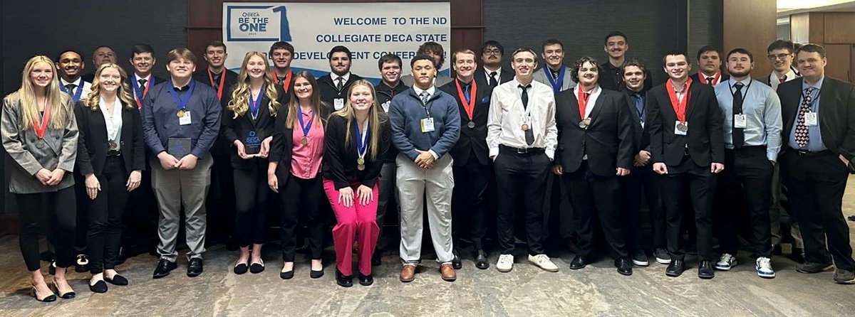 Mayville State University's Collegiate DECA members excelled at the North Dakota Collegiate DECA Career Development Conference in Fargo, Feb 13-14, 2025. 22 of 25 members qualified for the international competition in San Francisco this April.
Full story: mayvillestate.edu/about-msu/news…